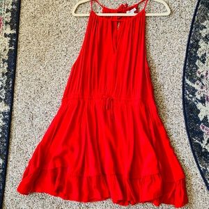 BRAND NEW BEAUTIFUL RED HALTER DRESS! 1X